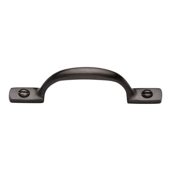 V1090 102-MB • 102 x 28mm • Matt Bronze • Heritage Brass Straight Face Fixing Cabinet Handle